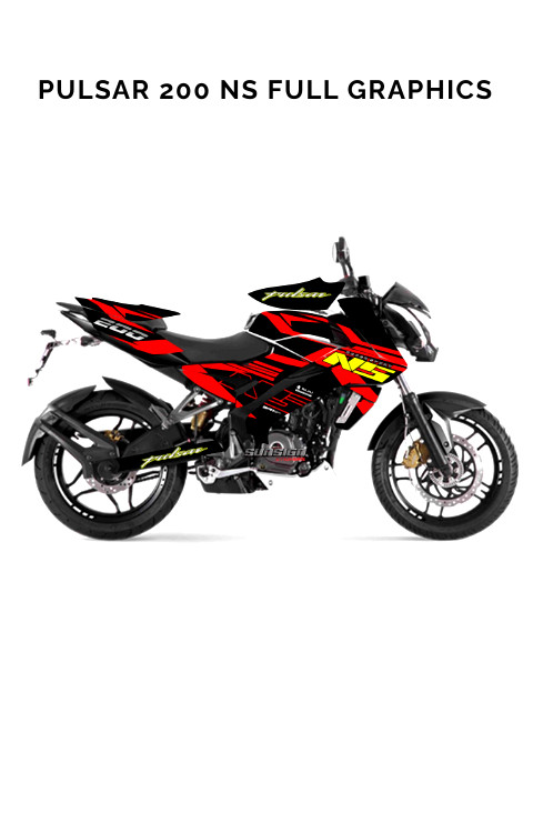 Pulsar decals, Ns200 sticker, ns graphics design