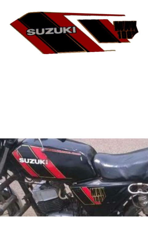 Suzuki Max 100 Original Sticker | Suzuki Max 100 Sticker
