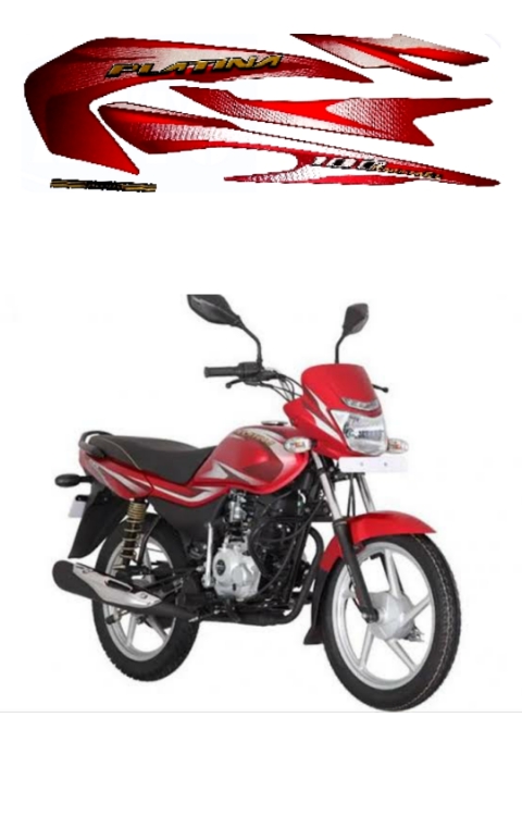 bajaj platina 100cc body sticker