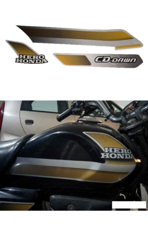 Hero Honda CD Dawn Full Graphics | Hero Honda CD Down  Full Sticker