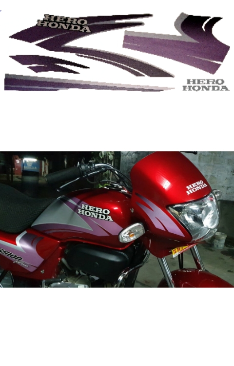 Hero Honda Passion Plus Full Graphics | Hero Honda Passion Plus Full Sticker