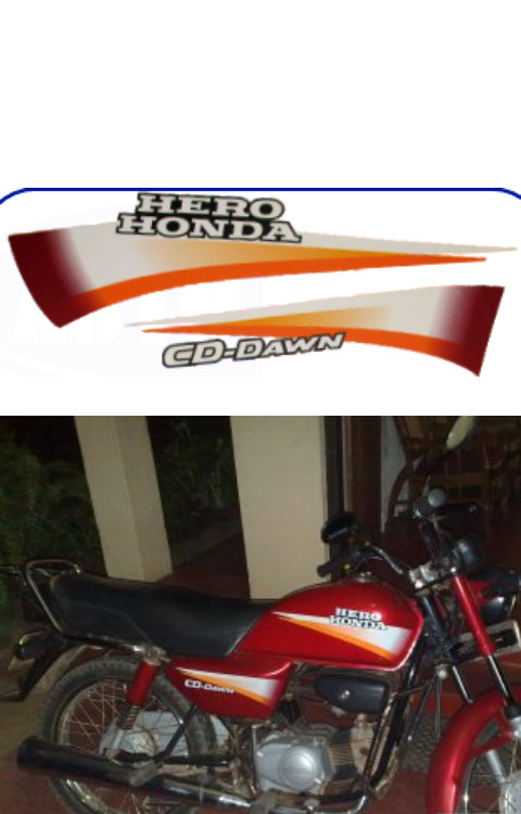 Hero Honda CD Dawn Full Body Kit| Hero Honda CD Dawn Full Sticker Kit