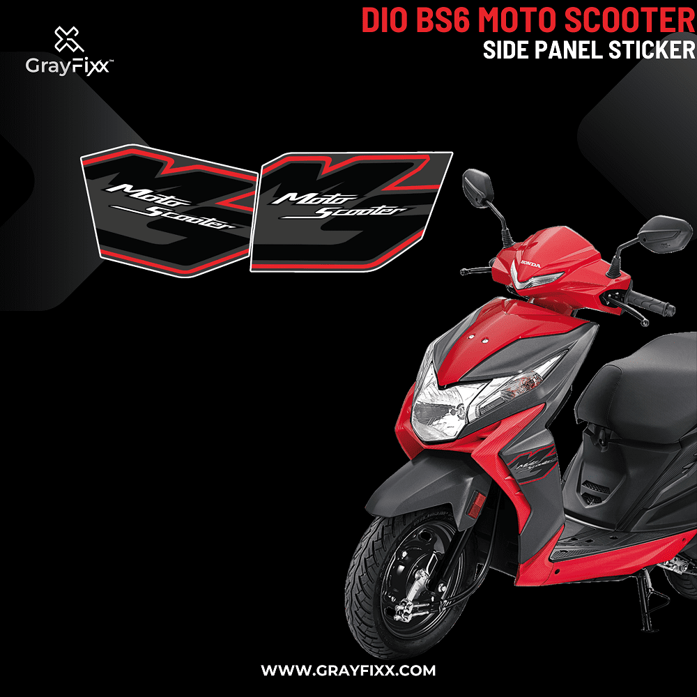 Dio Side Panel Sticker | Dio Side Panel Graphics