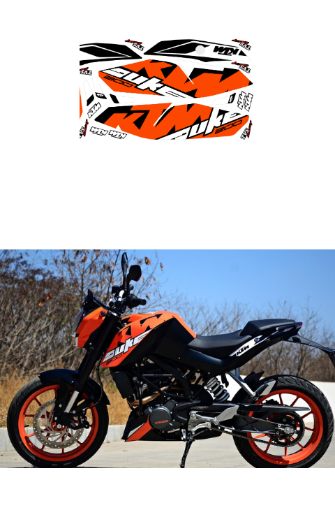 Duke 200 Graphics | Made in Premium Gloss Vinyl with FPF (Fade ...