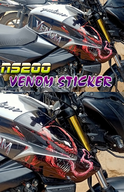 pulsar venom,ns200 venom, ns graphics, pulsar 200 sticke kit