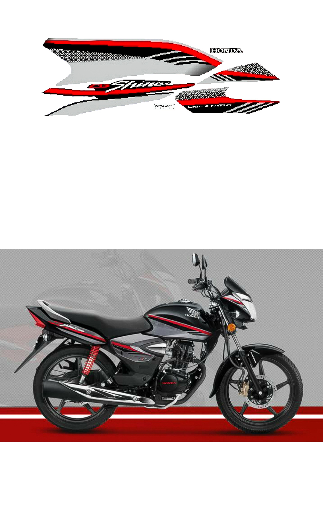 Honda CB Shine Original Graphics | Honda CB Shine Original Stickers