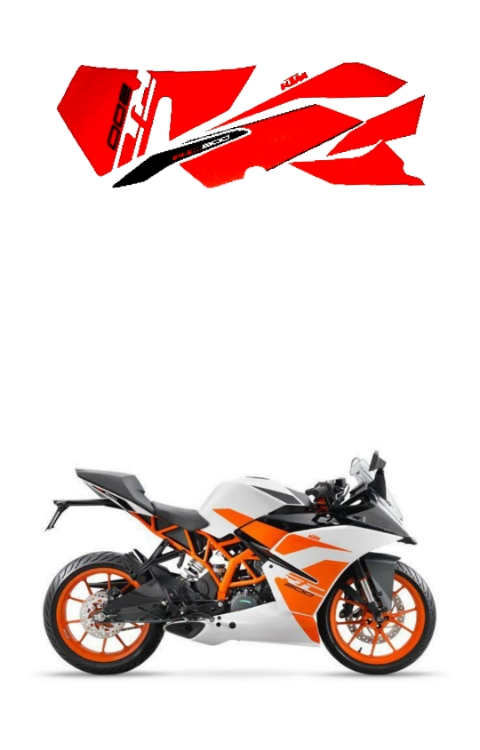 KTM RC 200 Full Graphics | KTM RC 200 Full Sticker