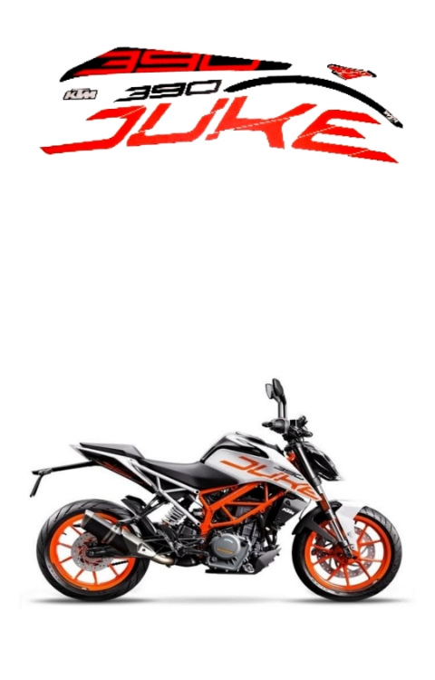 KTM Duke 390 Original Graphics | KTM Duke 390 Original Stickers