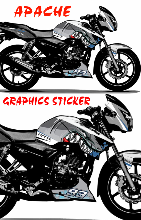 apache rtr 180 stickers kit online