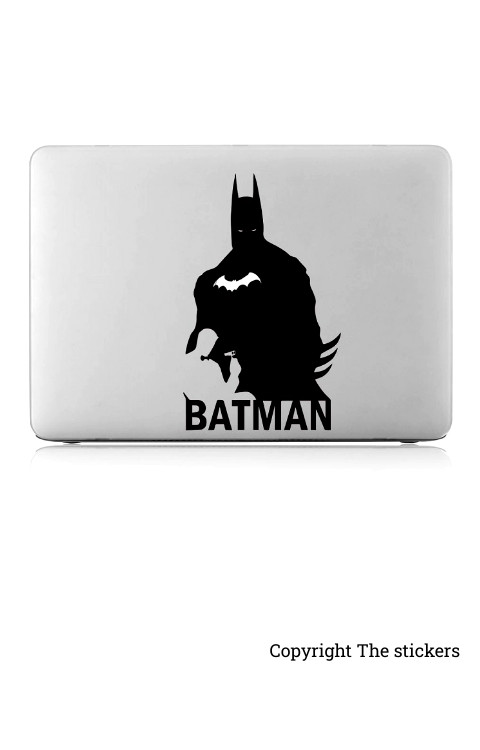 Batman graphics matte black for any Laptop - The stickers