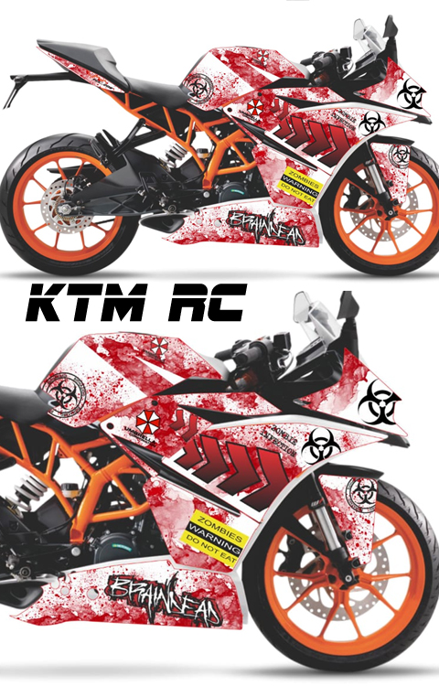 KTM RC390 Full Decals | KTM RC 390 Full Sticker