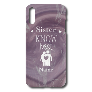 Sister know best name text phonecase