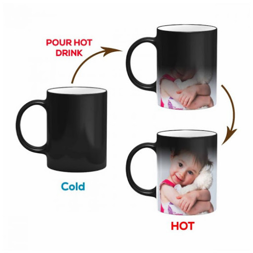 Magic Mug, Coffee Mug, Black magic mug, customized mug, personalized mug