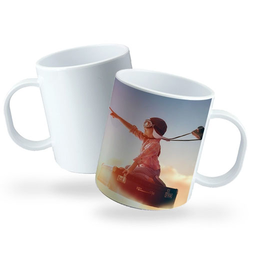 white mug,round handle mug, customized mug, customized gift, coffee mug, printed mug